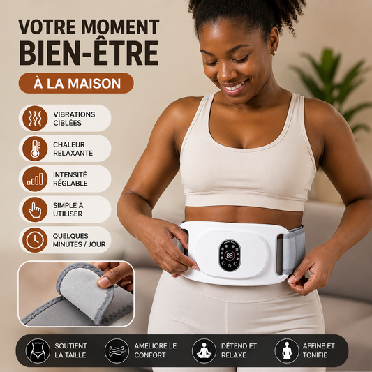 VibroTherm™ - Ceinture de thérapie vibratoire et thermique ciblée