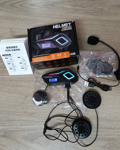 Kit Mains Libres Bluetooth Pour Casque Moto : Appels, Musique, GPS, etc Sans Lâcher le Guidon