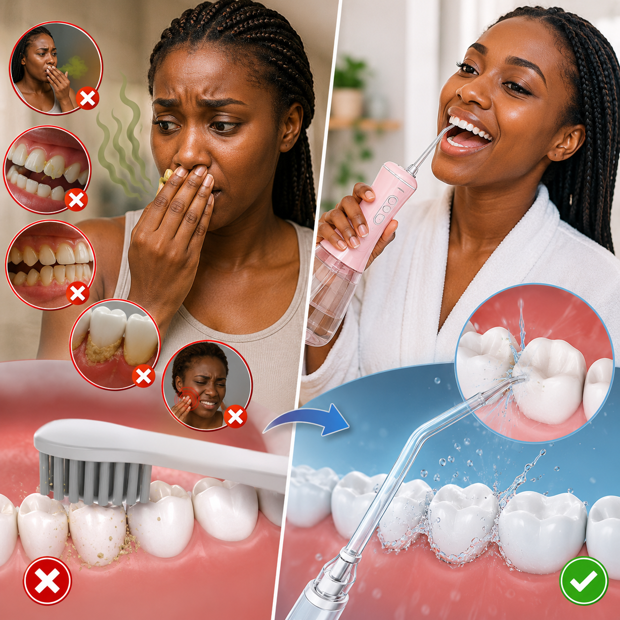 Hydropulseur OralJet™ – Le nettoyage profond que votre brosse à dents ne fait pas 💦🦷